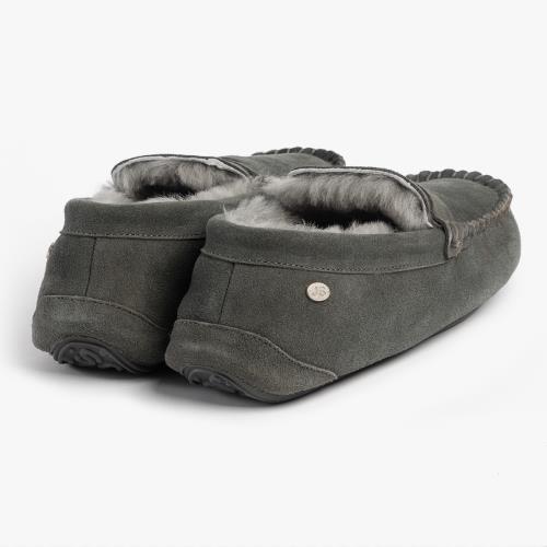Mens Quentin Sheepskin Slipper Granite Extra Image 5